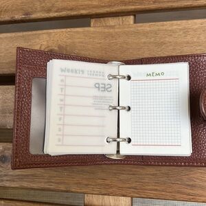 Elegant Brown Leather Organizer